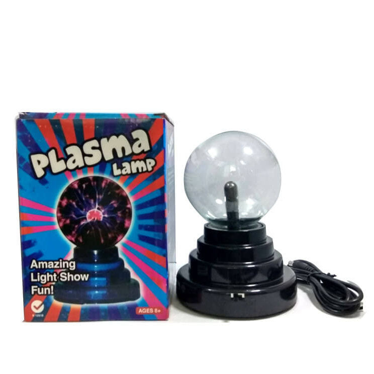 Electrostatic Ion Ball LED Table Lamp - Black Ambient Light