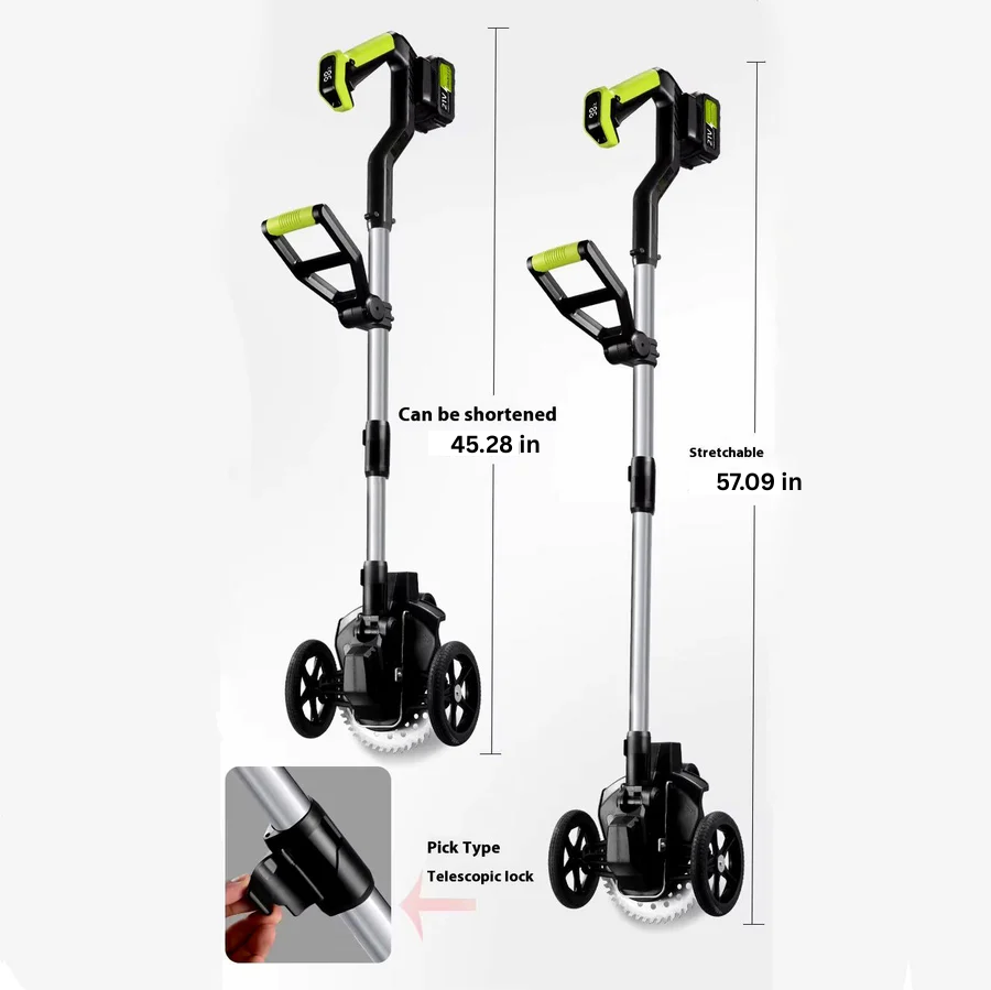 Cordless Electric Weed Eater with Adjustable Handle and 2 Batteries
