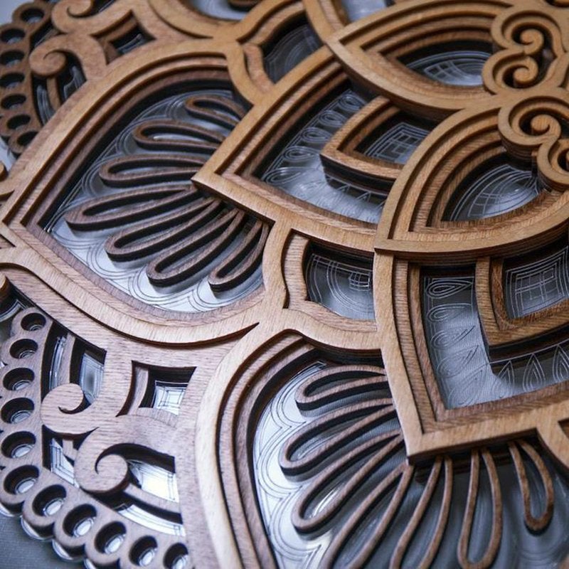 Mandala LED Night Light Wall Lamp