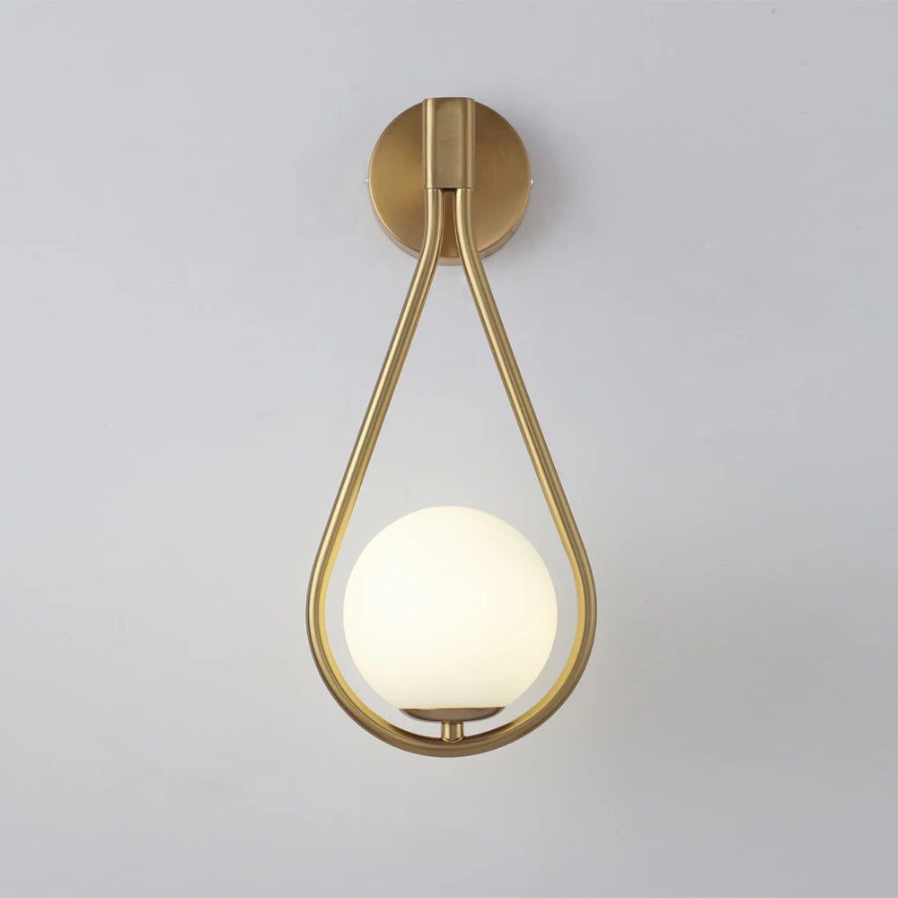 Mid-Century Modern Sphere Wall Lamp