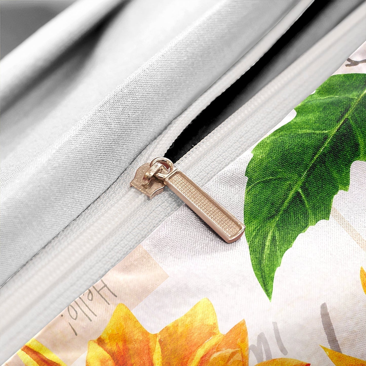 Sunflower Floral Duvet Bedding Set with Pillowcases