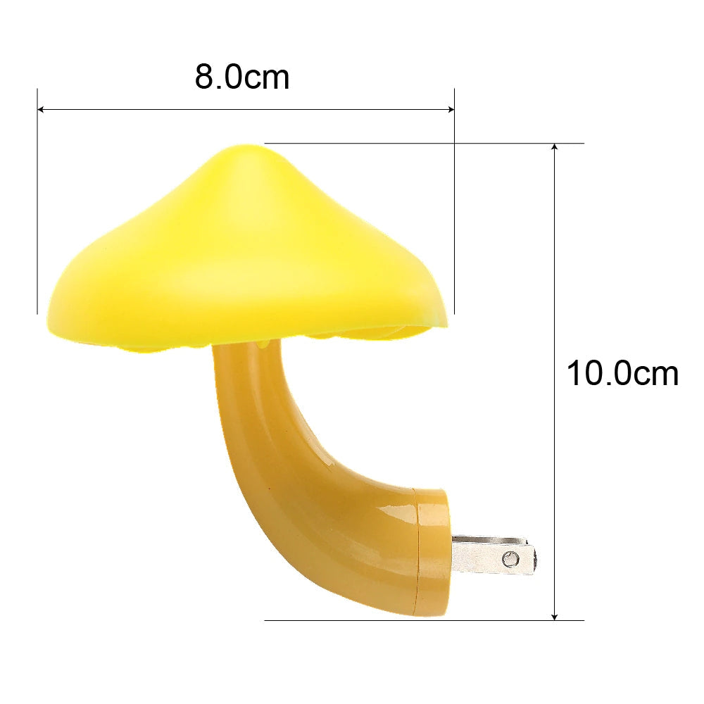 Mushroom LED Wall Socket Night Light