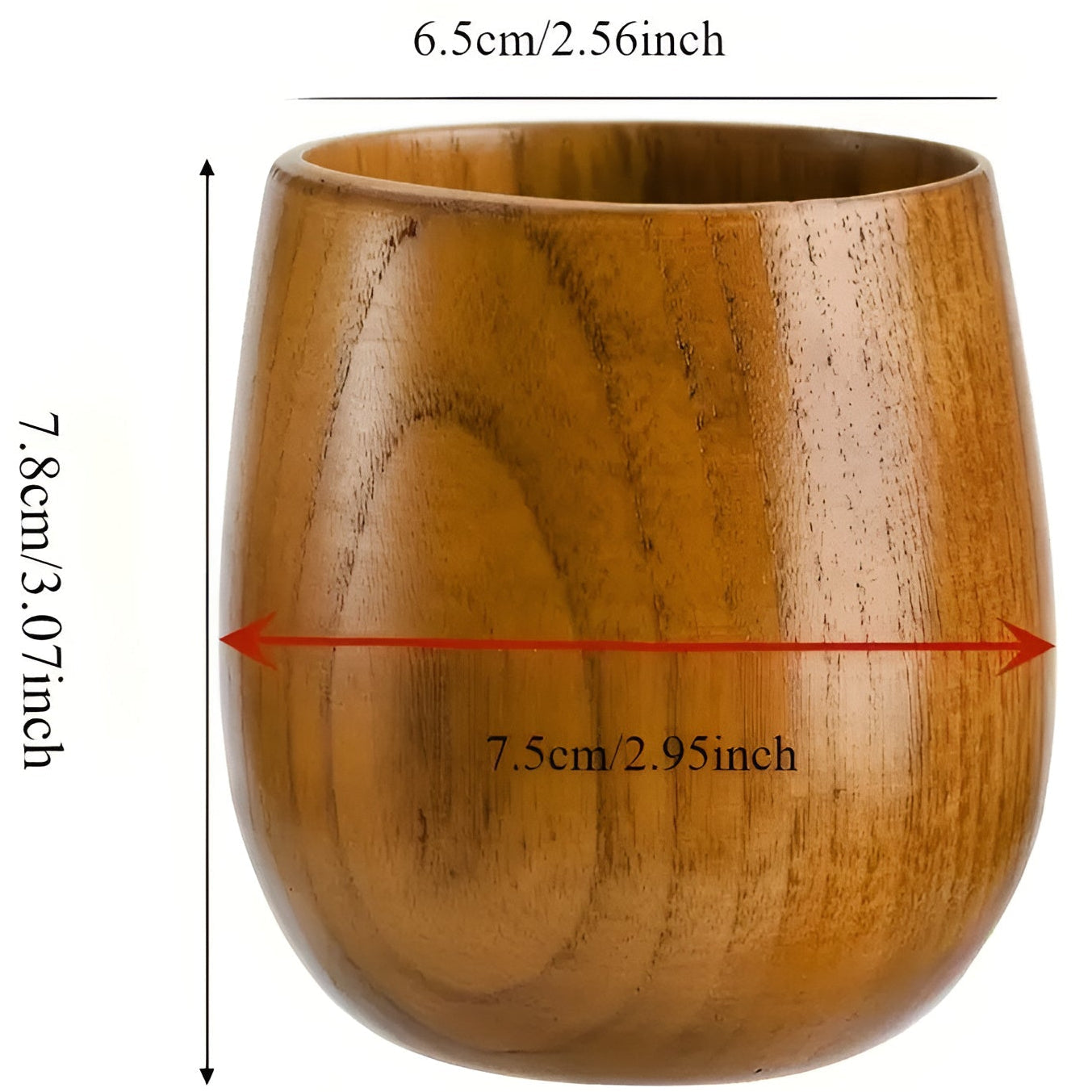 Handcrafted Eco-Friendly Wooden Tea Cup