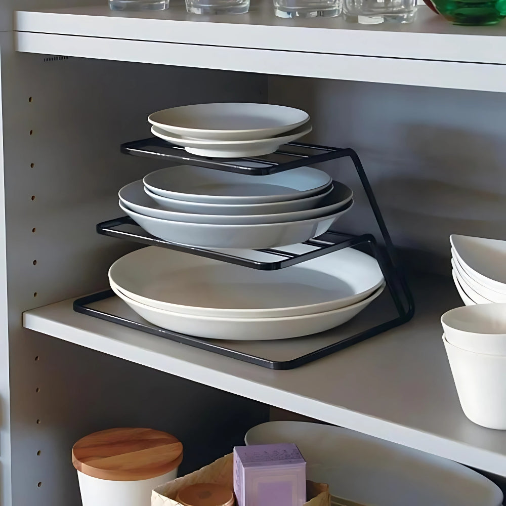 2-Tier Stainless Steel Dish Drainer and Organizer