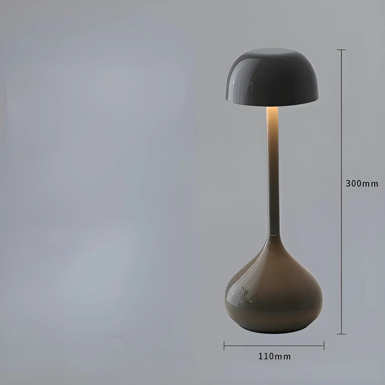 Cordless Dimmable Mushroom Table Lamp