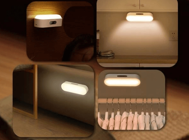 Rechargeable Motion-Activated Night Light with Adjustable Brightness