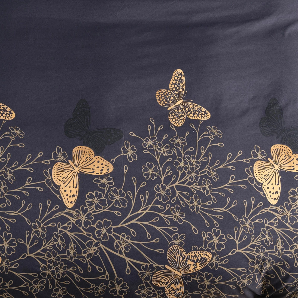 Midnight Butterfly Duvet Cover Set with Pillowcases