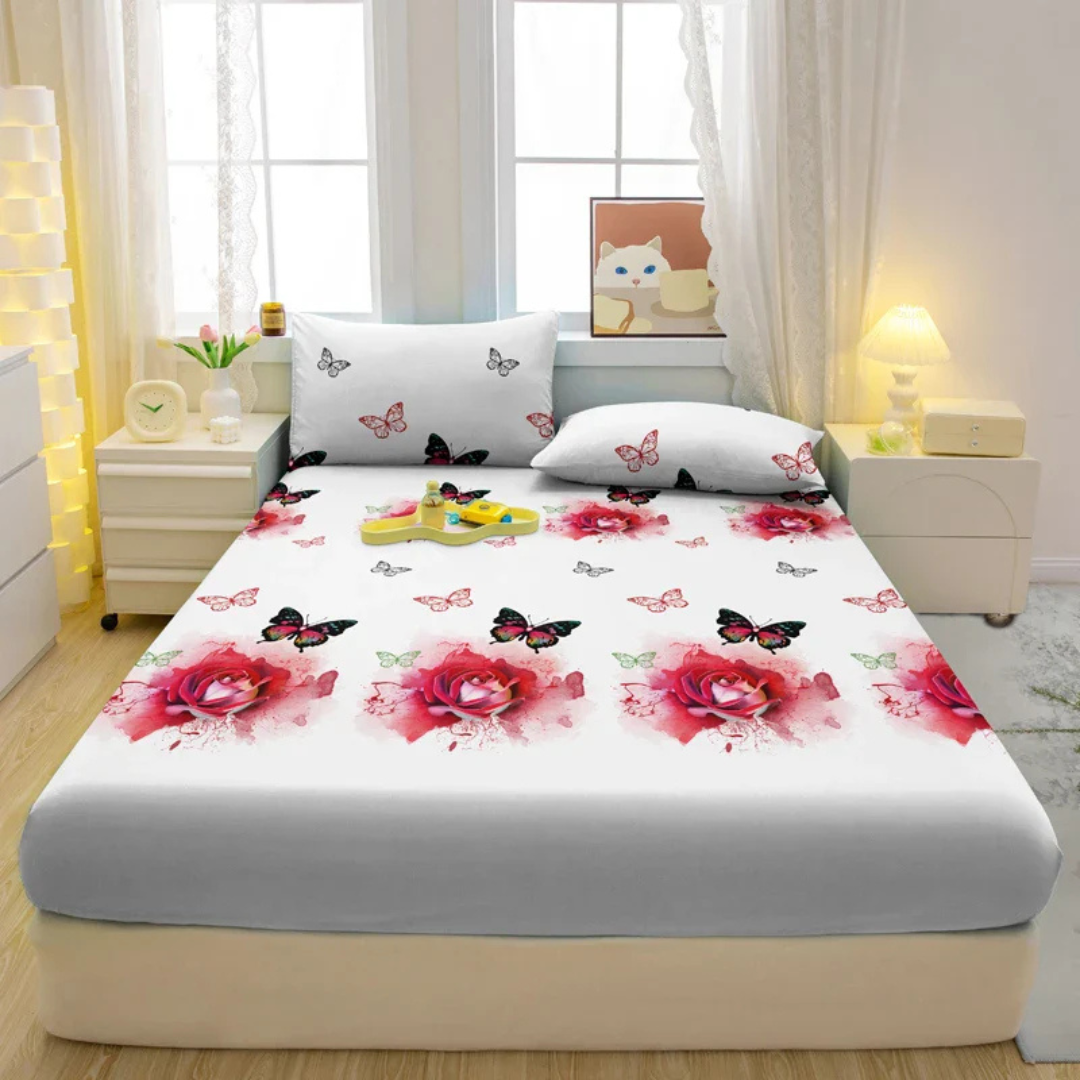 Stylish Polyester Duvet Cover with Pillowcases
