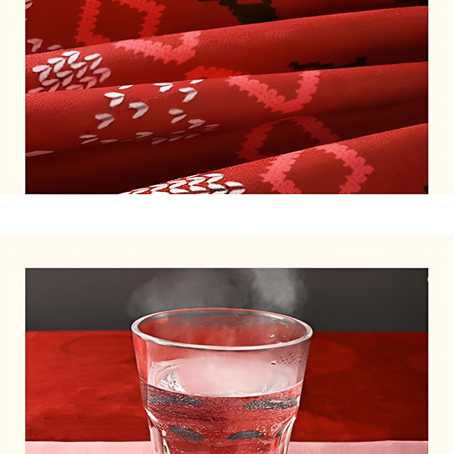 Festive Red Plaid Chenille Tablecloth