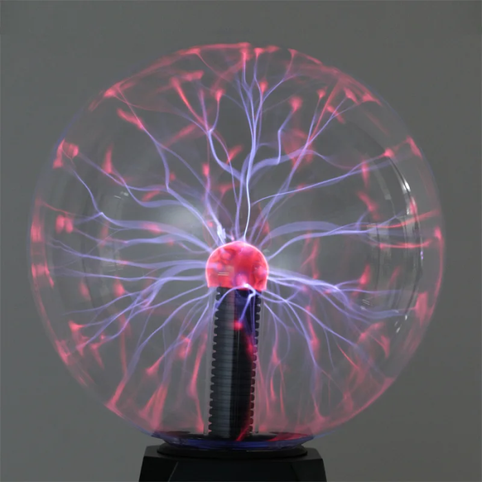 Plasma Ball Nightstand Lamp with Colorful Light Display