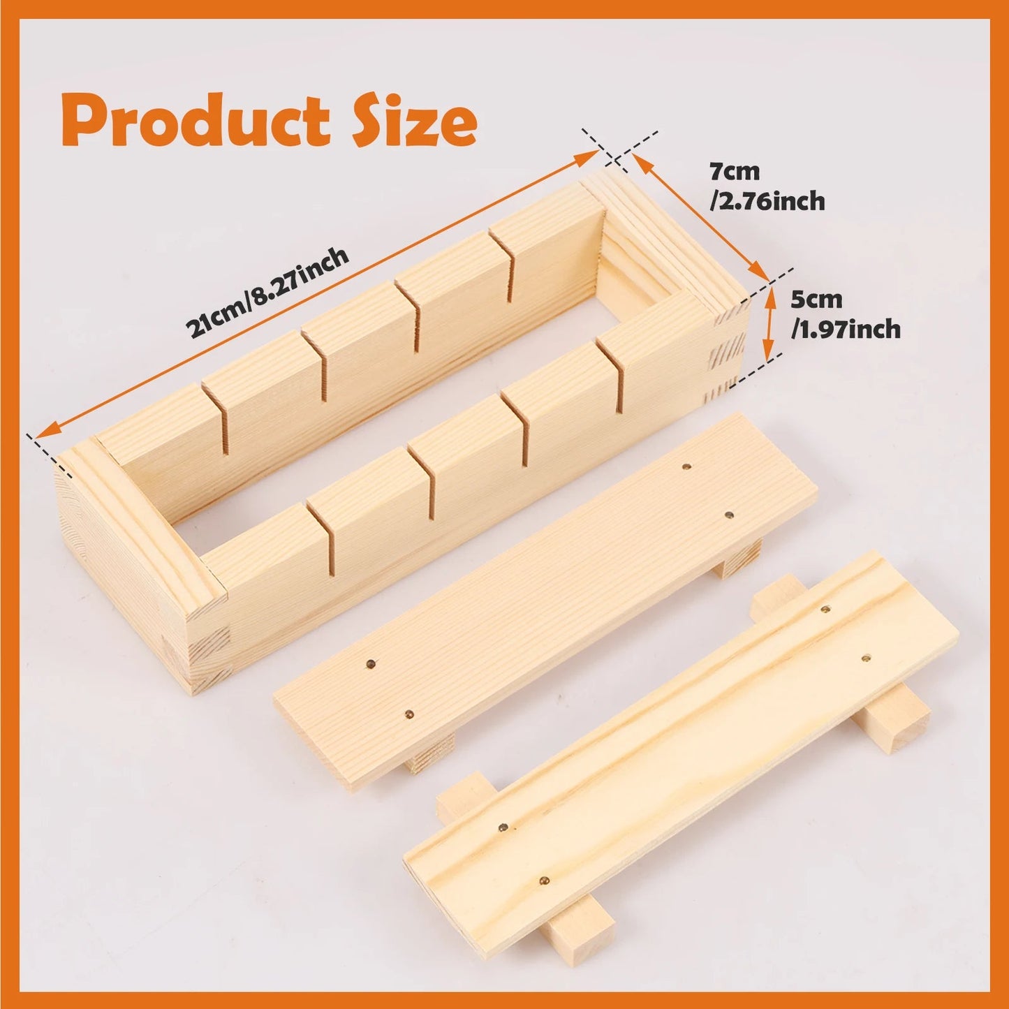 Handcrafted Wooden Sushi Maker Press Mold for Perfect Rolls