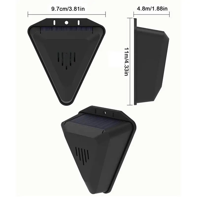 Solar-Powered Outdoor Bird Repeller with Rotating Sounds