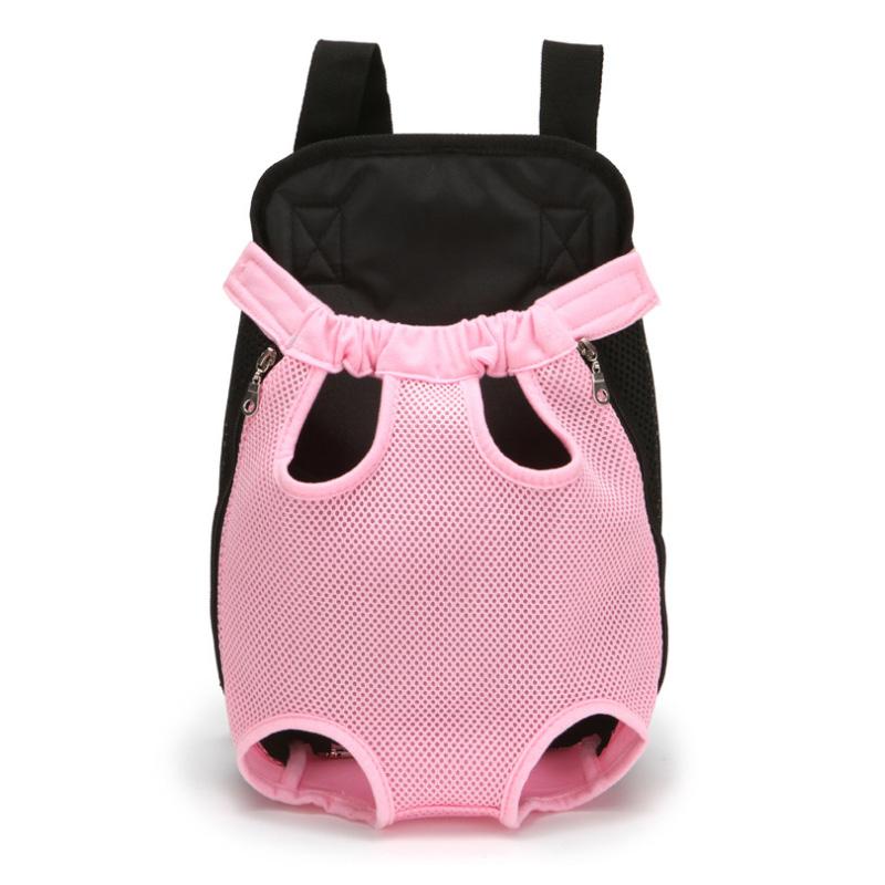 Front Pet Backpack Carrier with Adjustable Straps and Mesh Panels