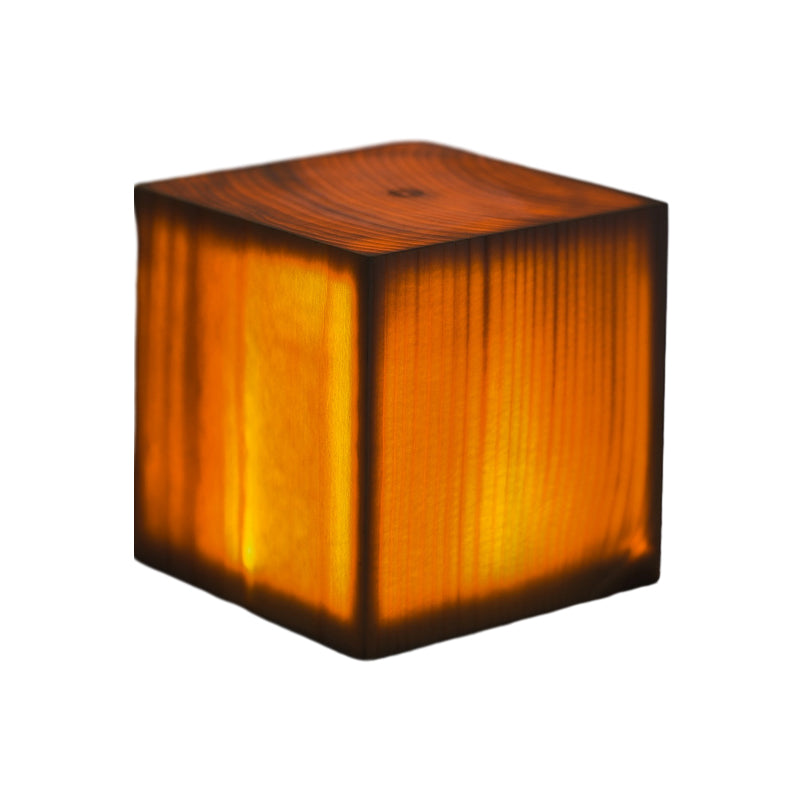 Cordless Touch Control LED Table Lamp with Wood Finish