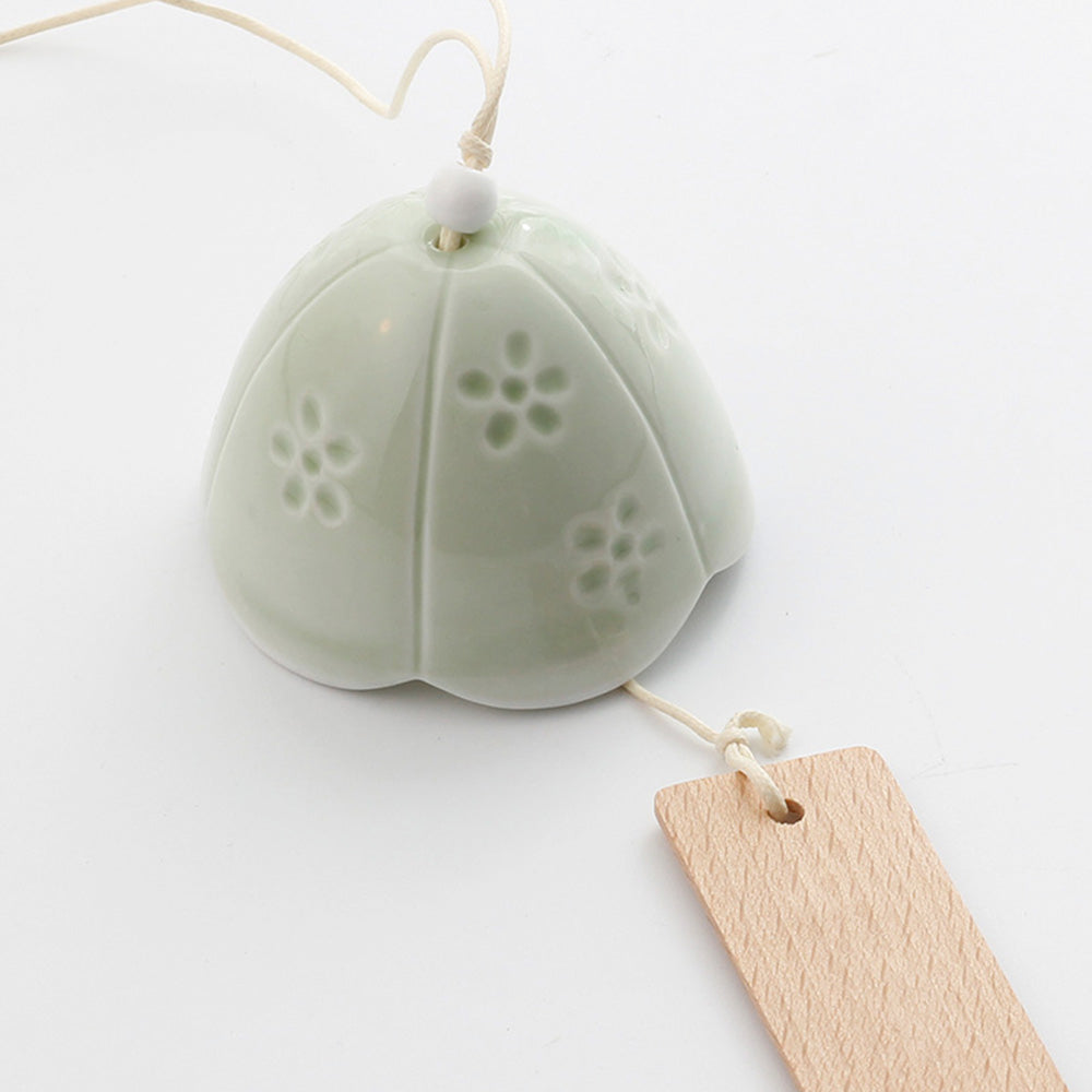 Japanese Sakura Ceramic Wind Bell