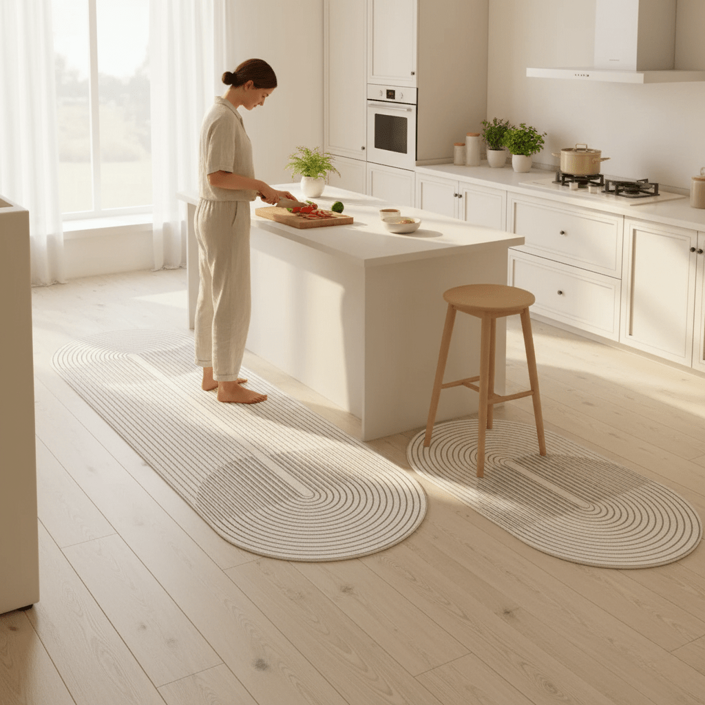 Ergonomic Anti-Fatigue Kitchen Mat with Non-Slip Surface