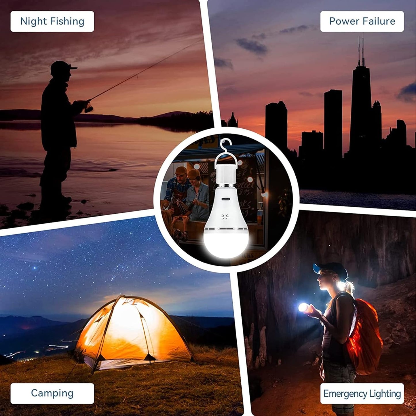 Rechargeable Wireless LED Table Lamp - Dimmable & Portable
