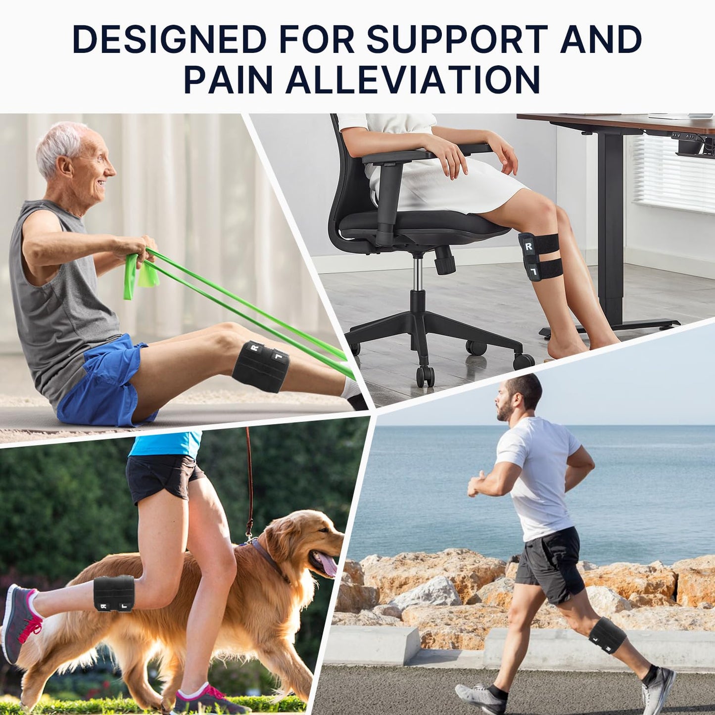 Sciatica Relief Knee Brace with Dual Pressure System