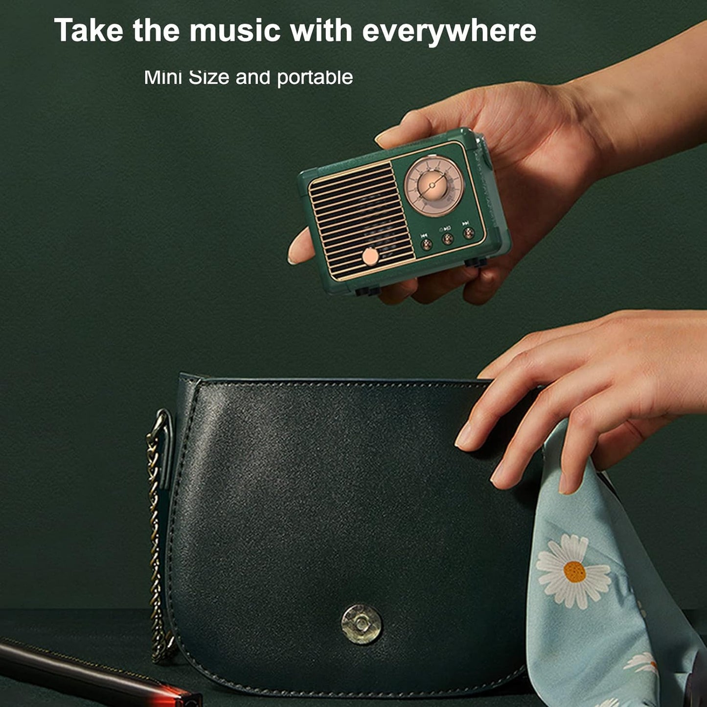 Retro Bluetooth Speaker with Vintage Design and Superior Sound Quality