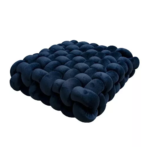 Handcrafted Nordic Knot Pillow - Soft Plush Accent Cushion