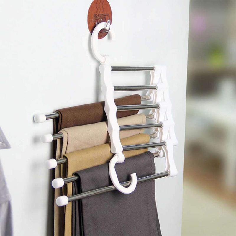 Multifunctional Stainless Steel Magic Hanger for Pants and Accessories