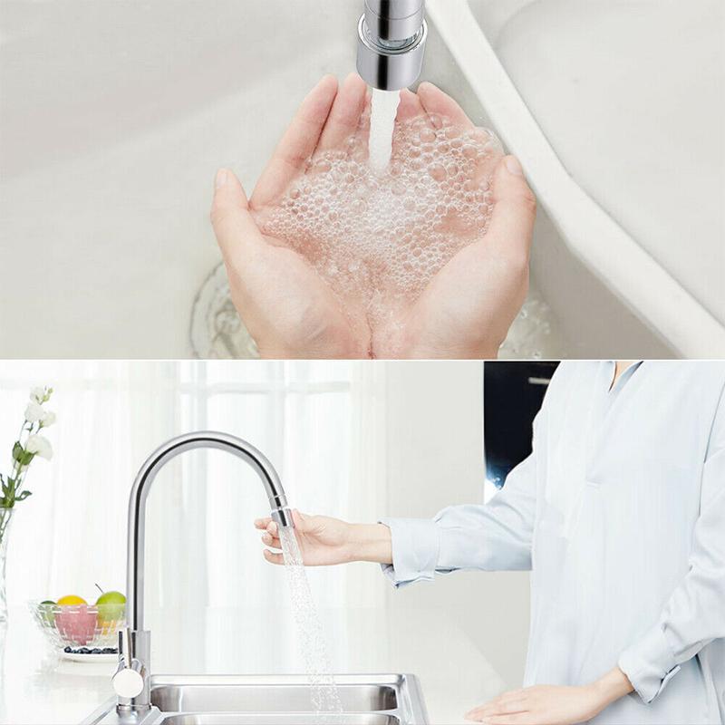 Rotatable Dual-Function Bubbler Faucet Head with 360-Degree Swivel