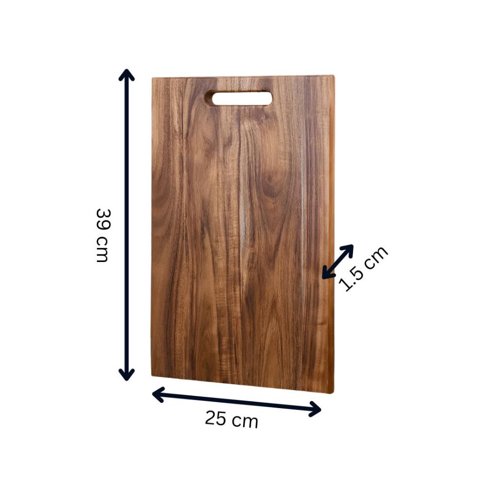 Premium Acacia Wood Cutting Board with Handle