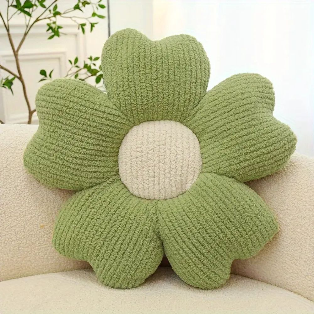 Flower Shaped Microfiber Cushion for Sofas and Chairs
