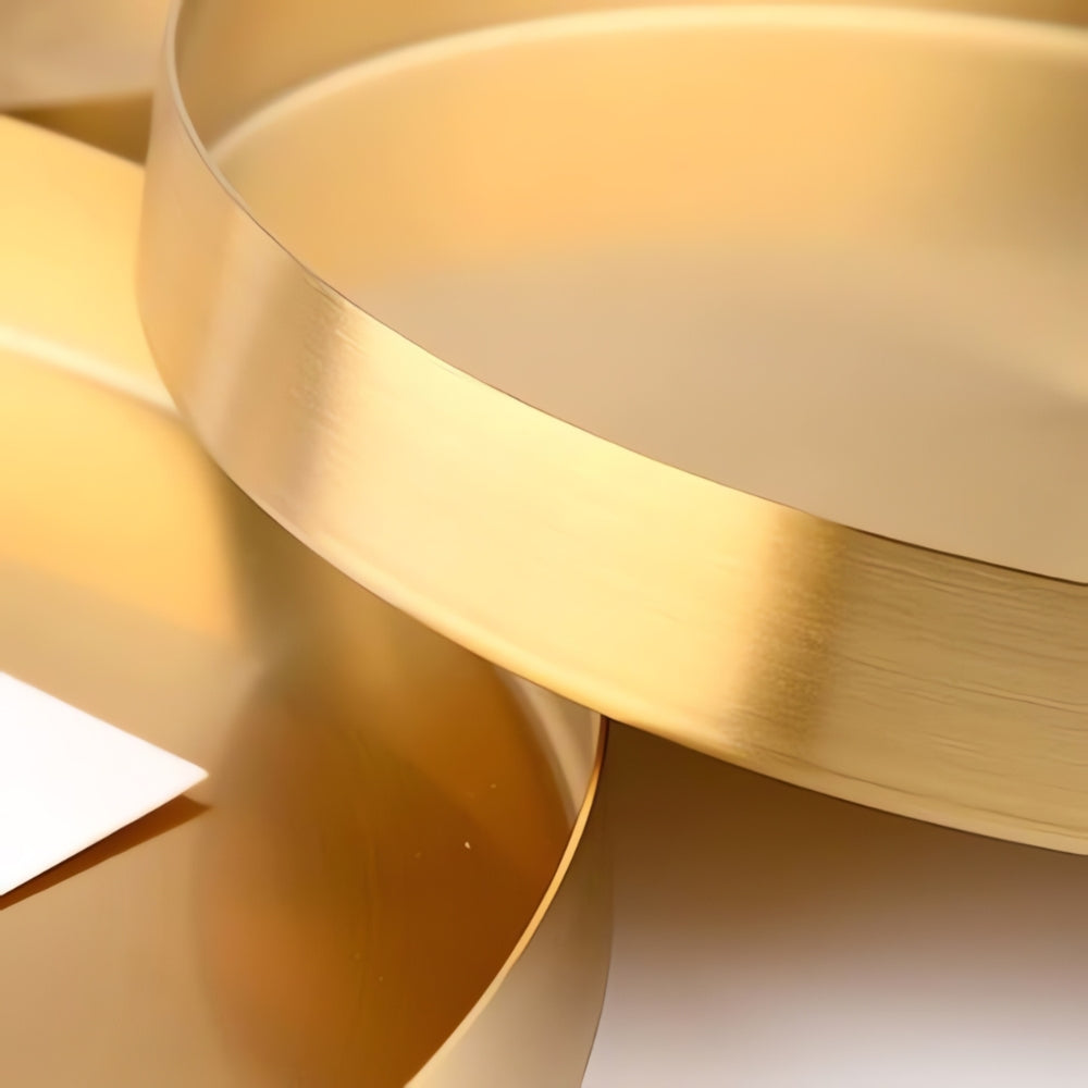 Gold-Plated Stainless Steel Serving Tray
