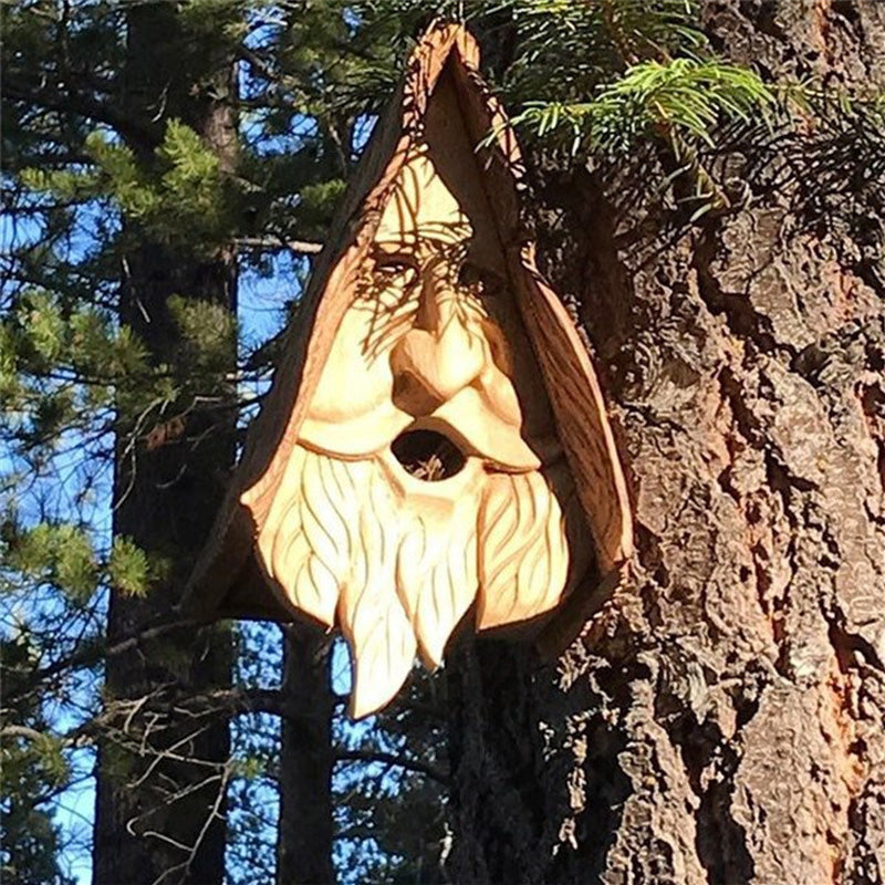 Handcrafted Resin Birdhouse for Small Birds and Squirrels