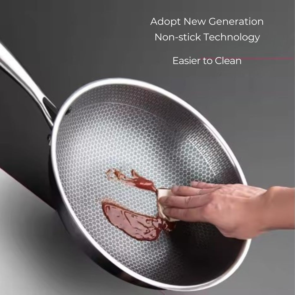 304 Stainless Steel Non-Toxic Titan Frying Pan