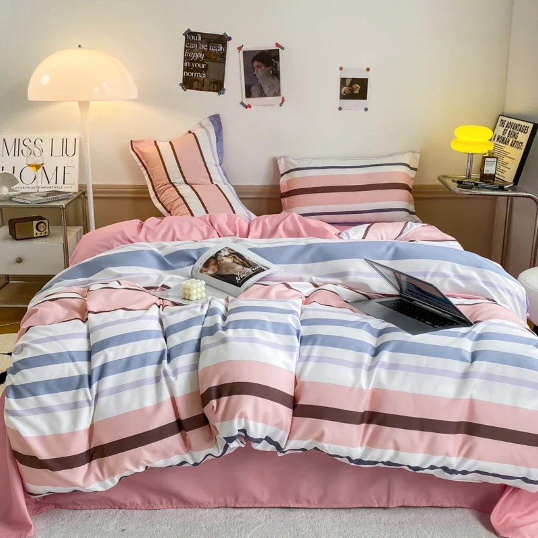 Luxury Soft Polyester Duvet Cover Set with Pillowcases