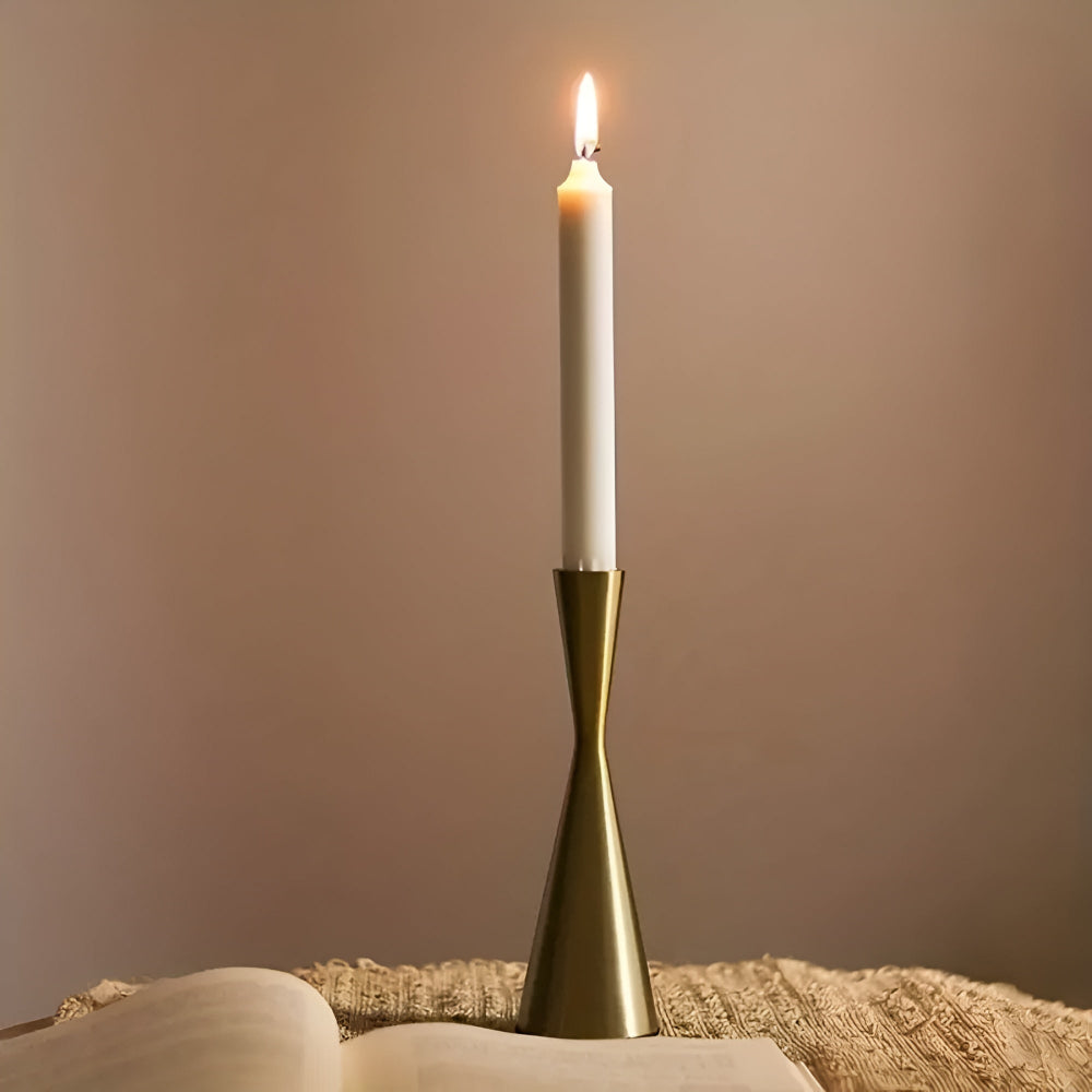 Nordic Brass Waist Candlestick Set of 3