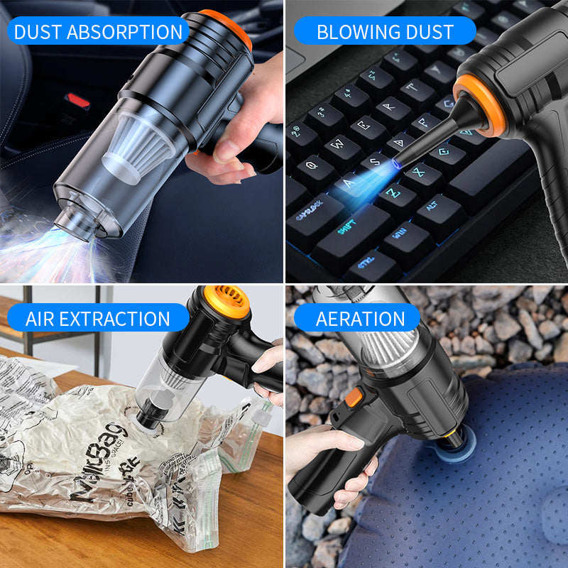 Portable Cordless Handheld Vacuum Cleaner with Strong Suction and Air Duster Function