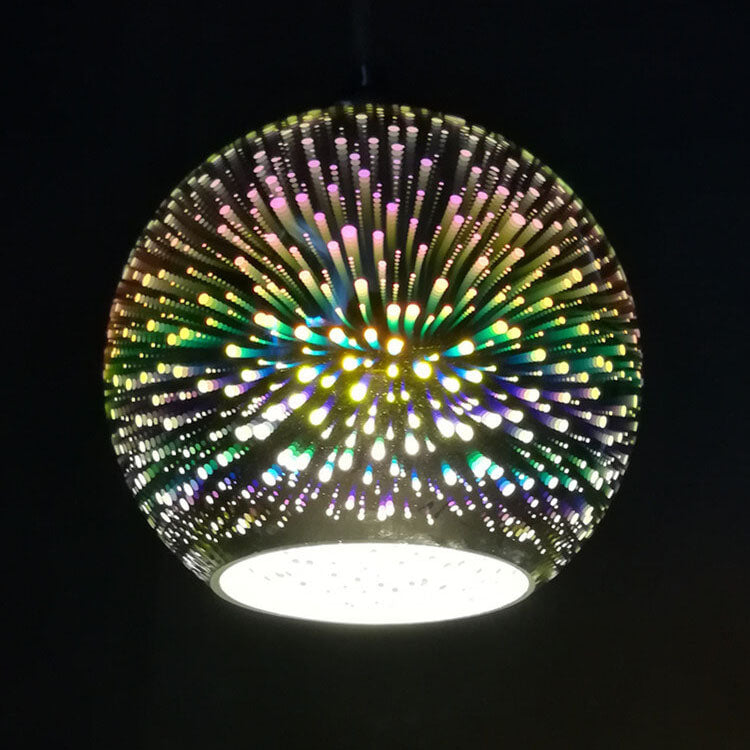 Modern 3D Firework Glass Pendant Light