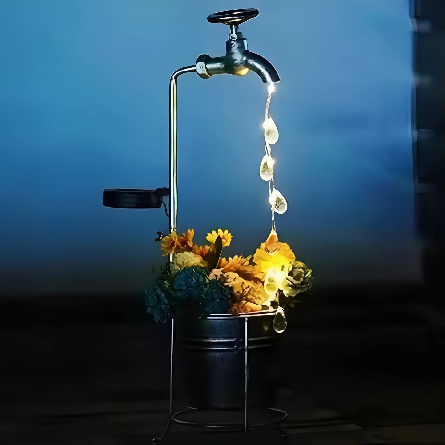 Solar-Powered Outdoor Garden Tap Light
