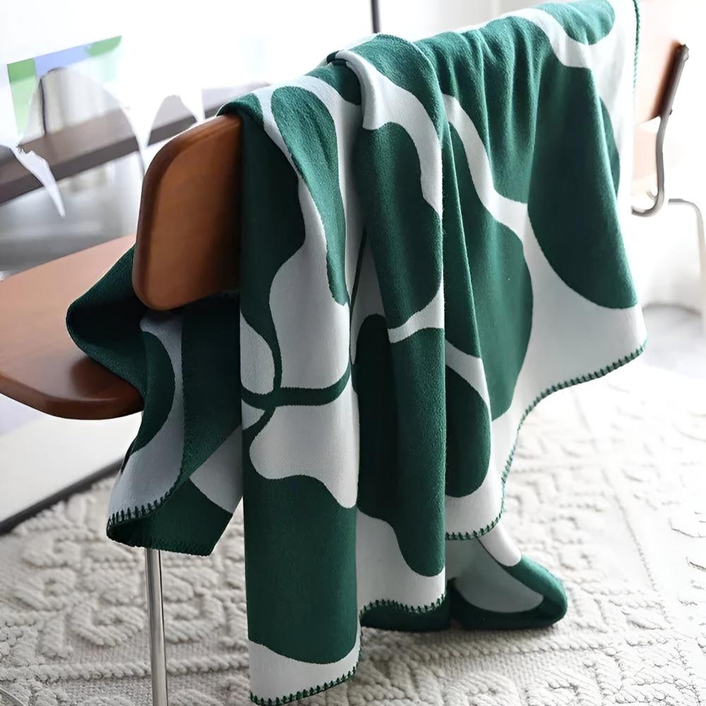 Abstract Pattern Acrylic Throw Blanket
