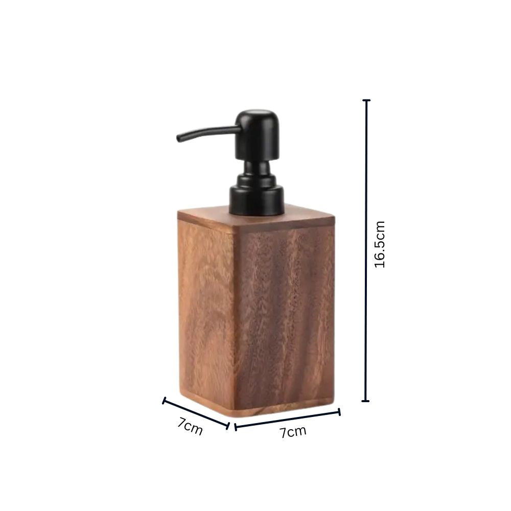 Walnut Wood Soap and Lotion Dispenser
