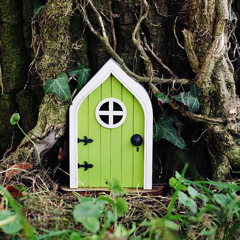 Miniature Wooden Fairy Door for Imaginative Decor
