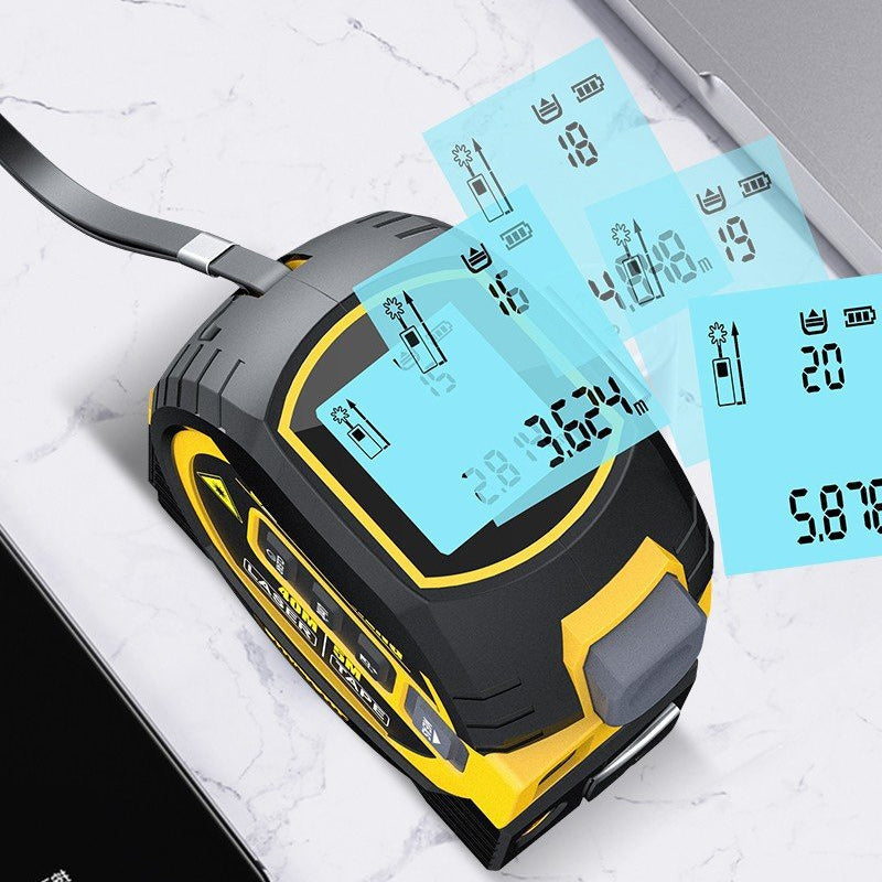 3-in-1 Laser Distance Meter and Tape Measure
