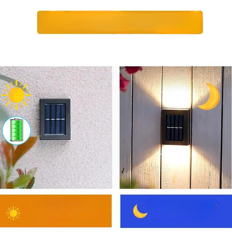 Solar-Powered Modern Patio Wall Light
