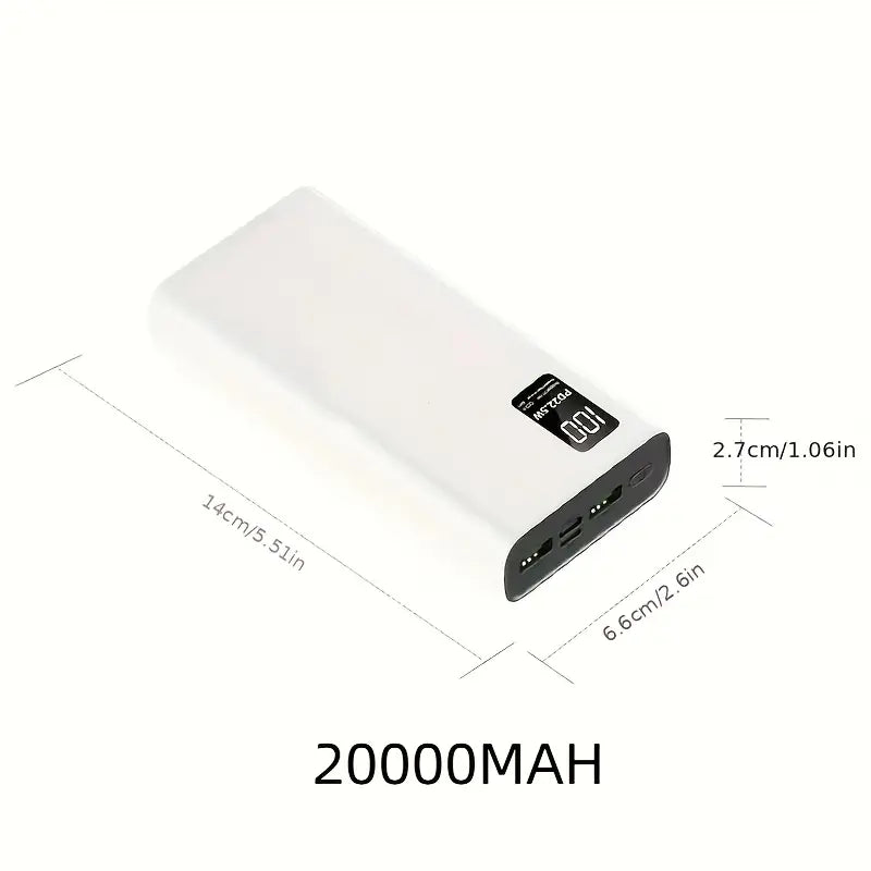 High-Capacity Fast Charging Power Bank with Digital Display