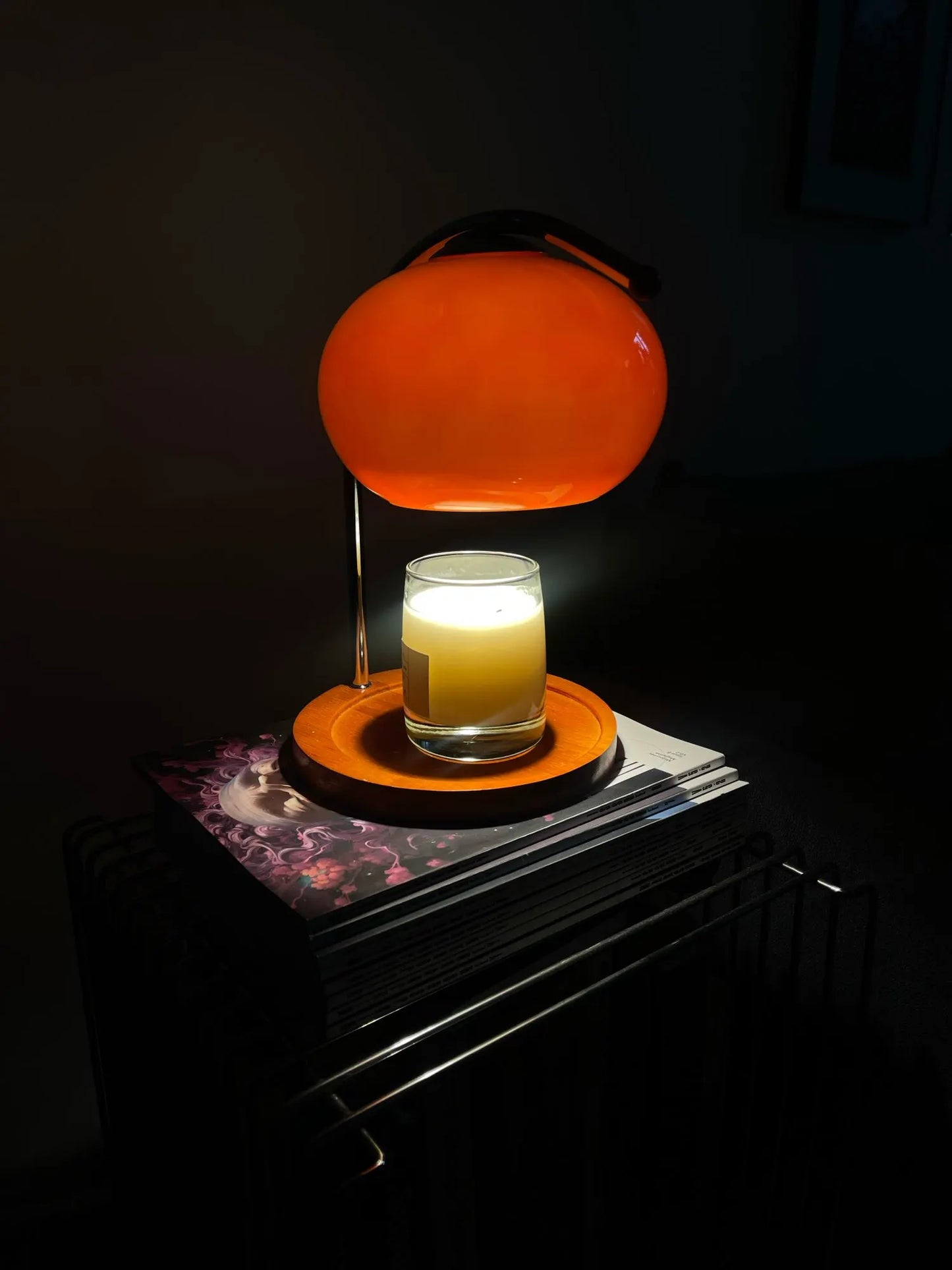 Multifunctional Table Lamp and Candle Holder in Matte Black or Gold