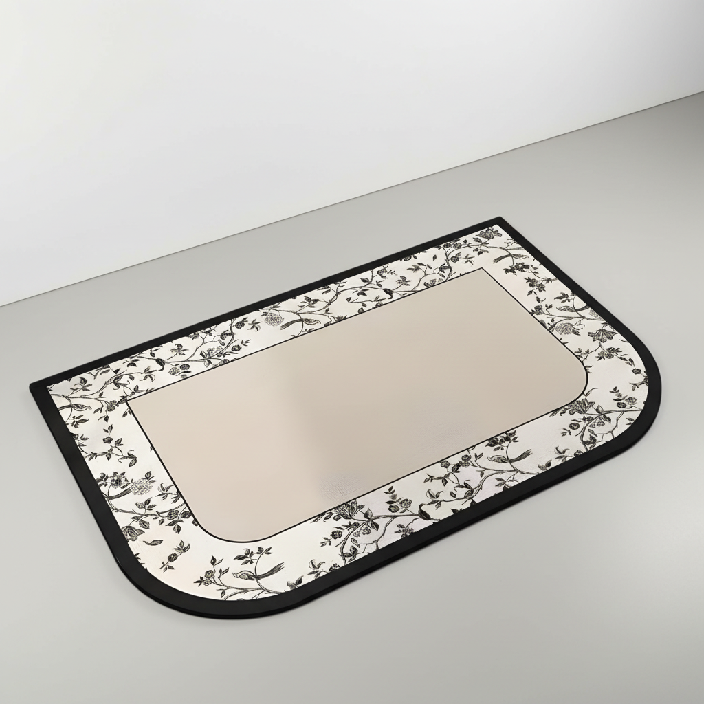 Non-Slip Soft Bath Mat in Neutral Design