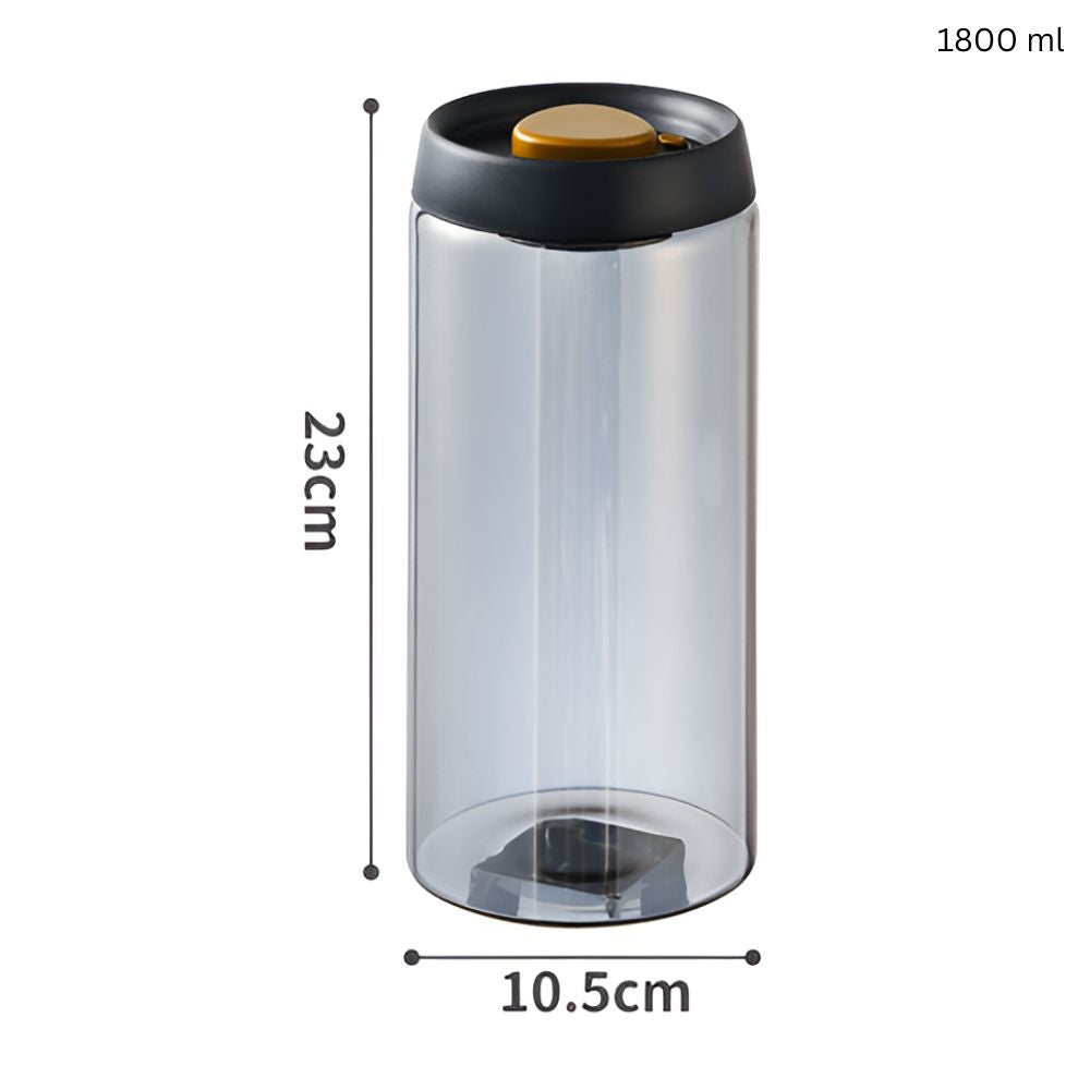 Vacuum-Sealed Glass Coffee Canister