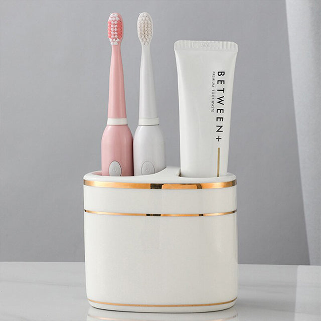 Luxury Art Deco Ceramic Bathroom Accessory Holder