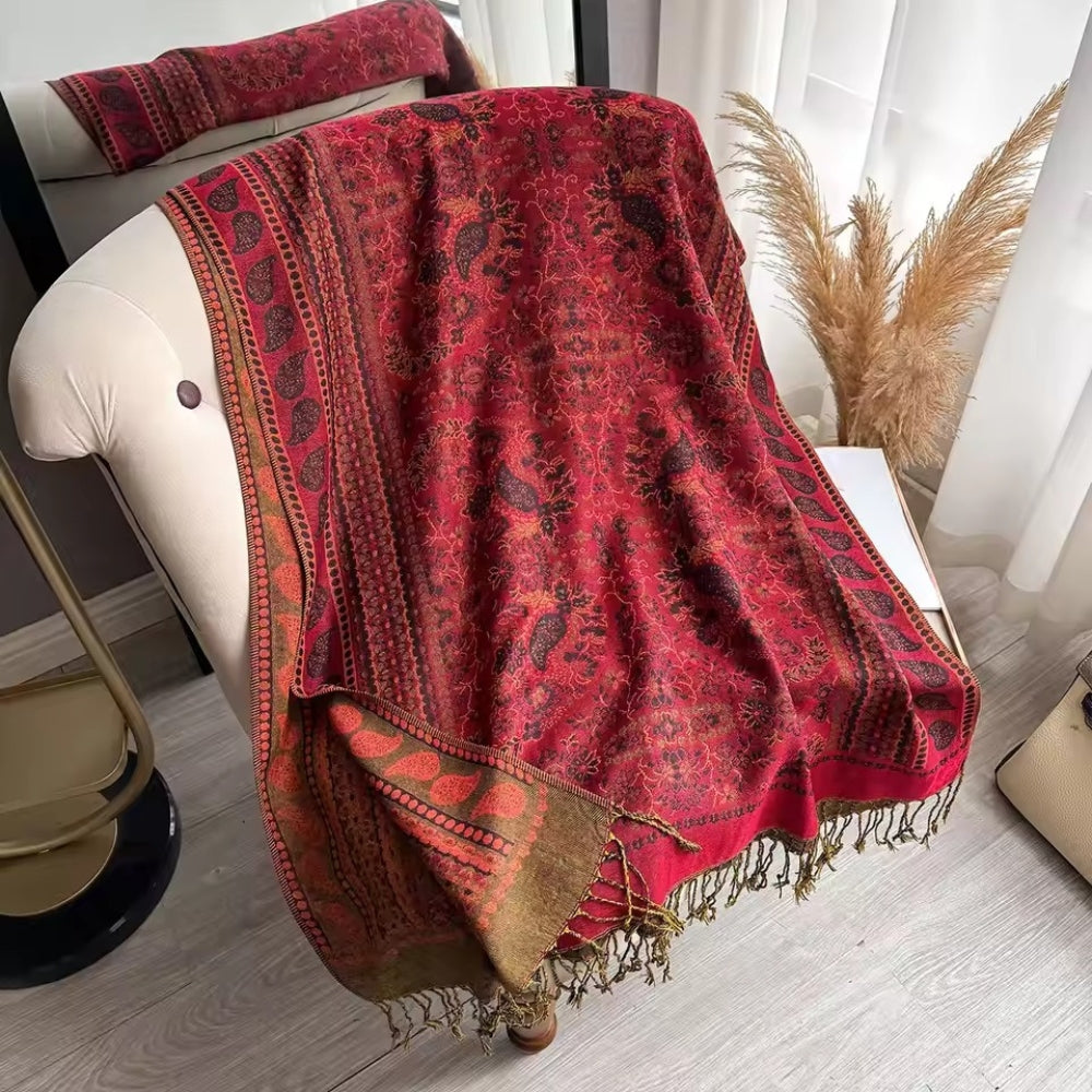 Lightweight Boho Bloom Shawl Scarf