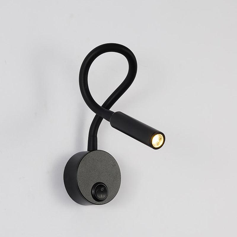 Modern Minimalist Iron Round LED Wall Sconce Lamp