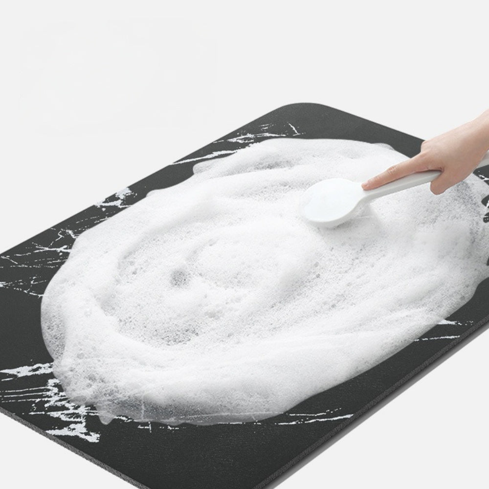 Quick Dry Diatom Stone Non-Slip Marble Bathroom Mat
