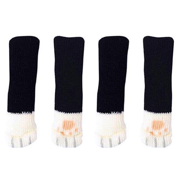 Cat Paw Chair Leg Covers - Noise Reducing Furniture Socks